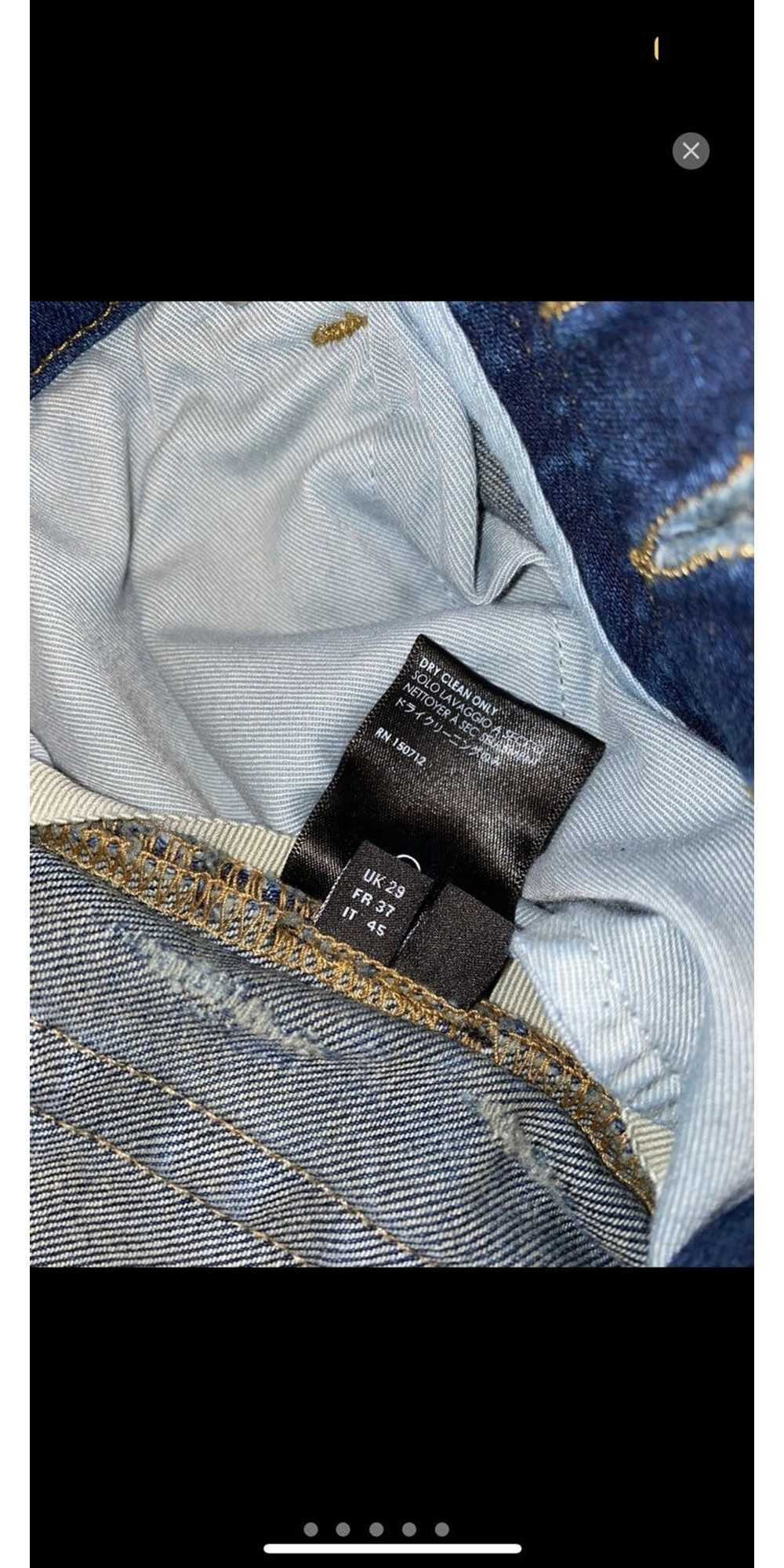 Amiri amiri mx1 black patch jeans - image 3