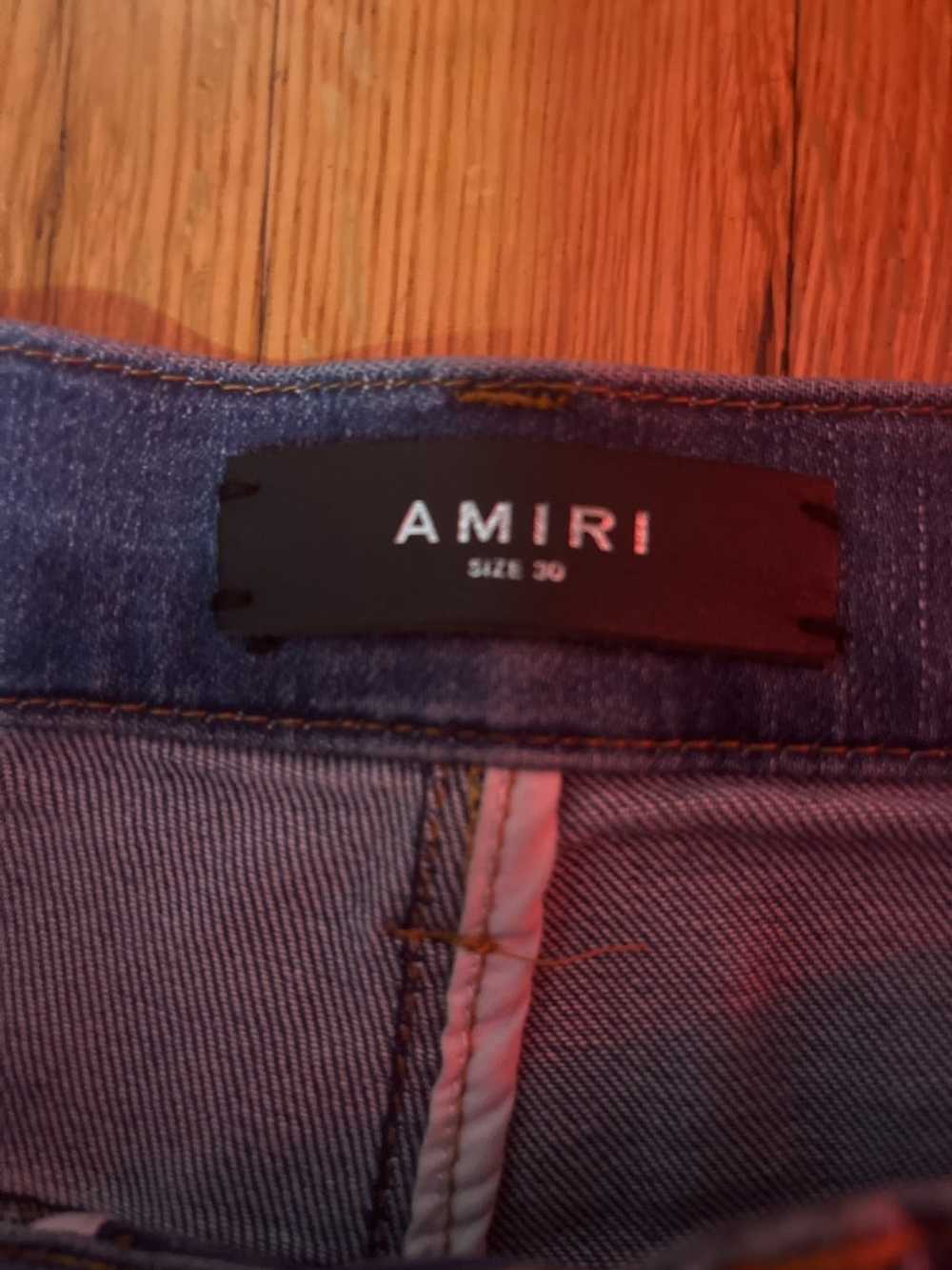 Amiri amiri mx1 black patch jeans - image 4
