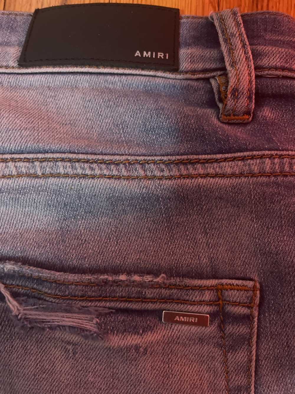 Amiri amiri mx1 black patch jeans - image 5