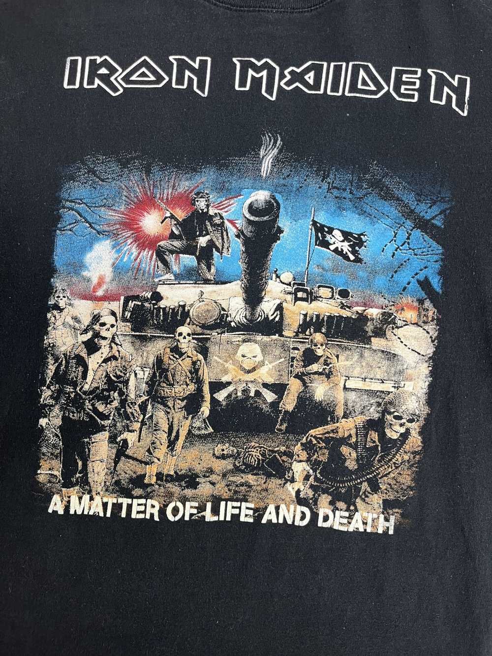 Vintage Iron Maiden A Matter Of Life And Death Bl… - image 2