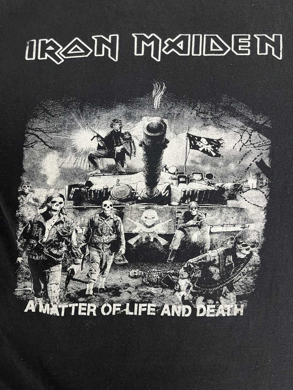 Vintage Iron Maiden A Matter Of Life And Death Bl… - image 5