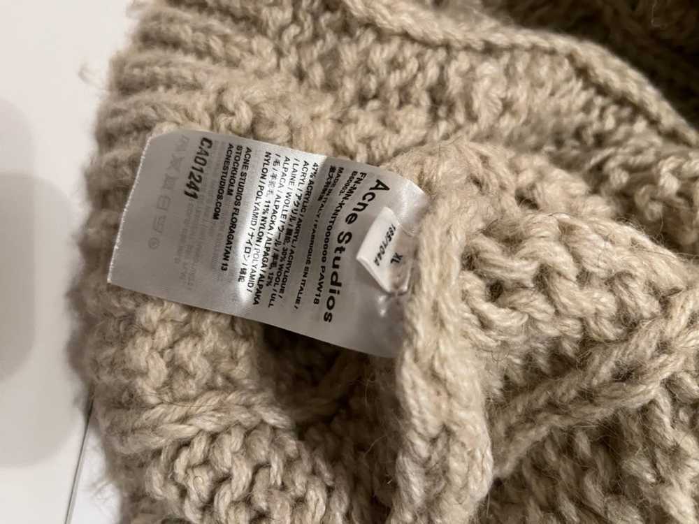Acne Studios Acne Studios Cropped Tan Cable Knit … - image 6