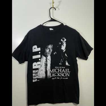 Michael Jackson T Shirt Sz M 2009 King Of Pop Vintage Heavyweight Phat Doc