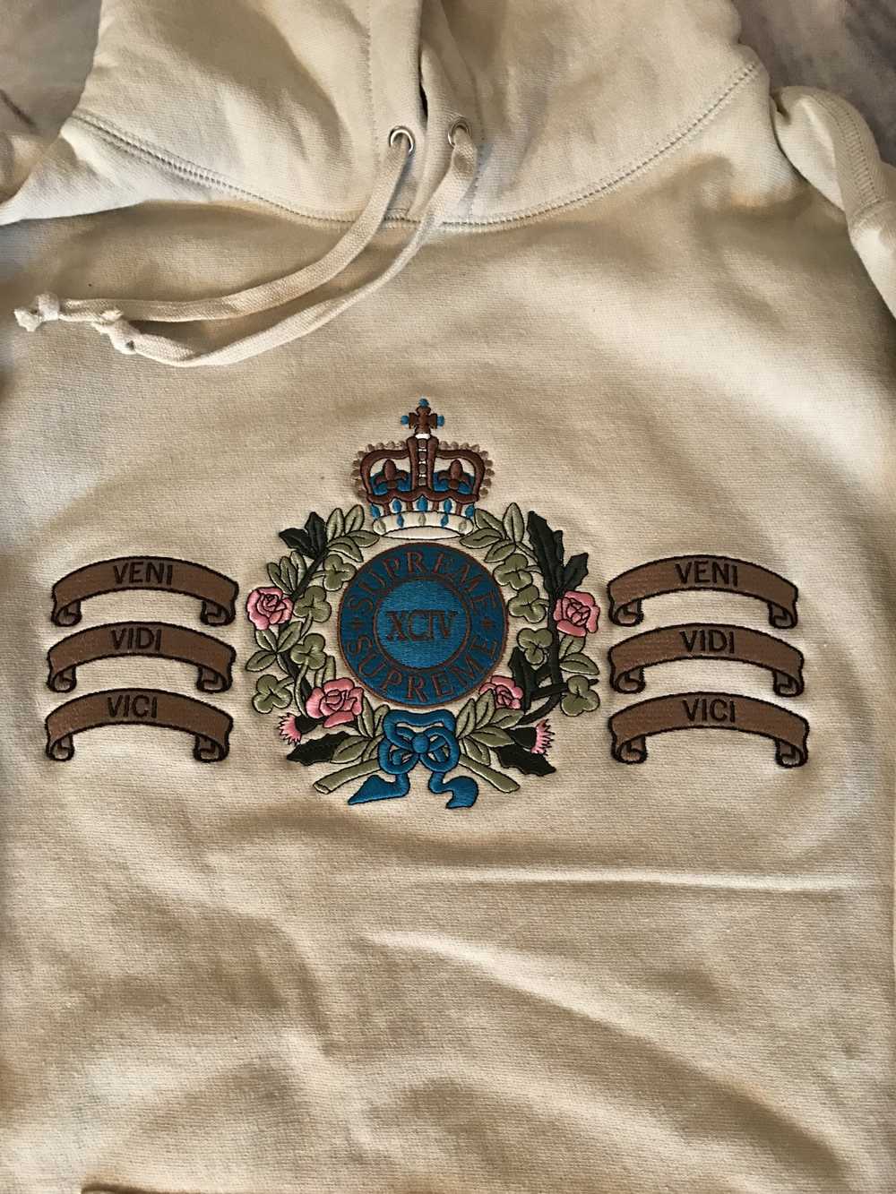 Supreme Supreme Crest Hooded Sweatshirt Tan - image 2