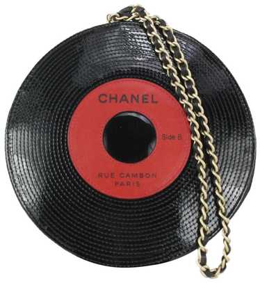 Chanel Chanel Black x Red Vinyl Record Motif LP Di