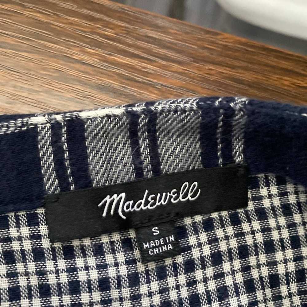 Madewell Madewell Herald Tee Blue Plaid Flannel T… - image 3