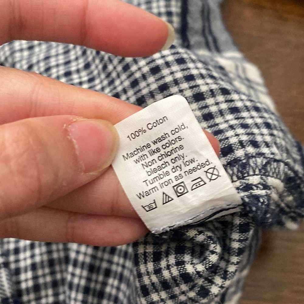 Madewell Madewell Herald Tee Blue Plaid Flannel T… - image 5