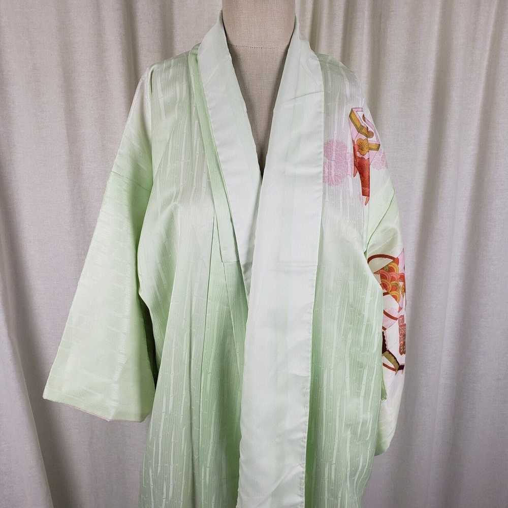 Vintage Vintage Japanese Kimono Wrap Robe Maxi Ts… - image 2