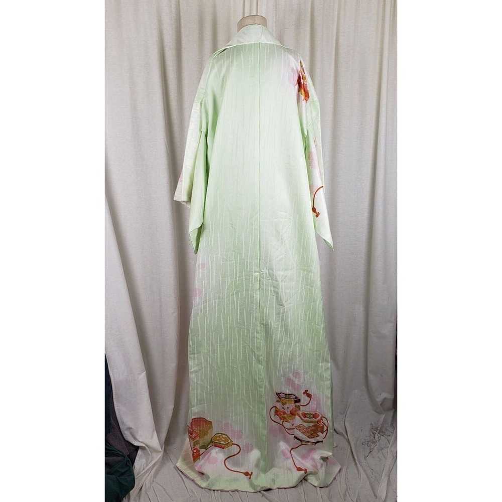 Vintage Vintage Japanese Kimono Wrap Robe Maxi Ts… - image 4