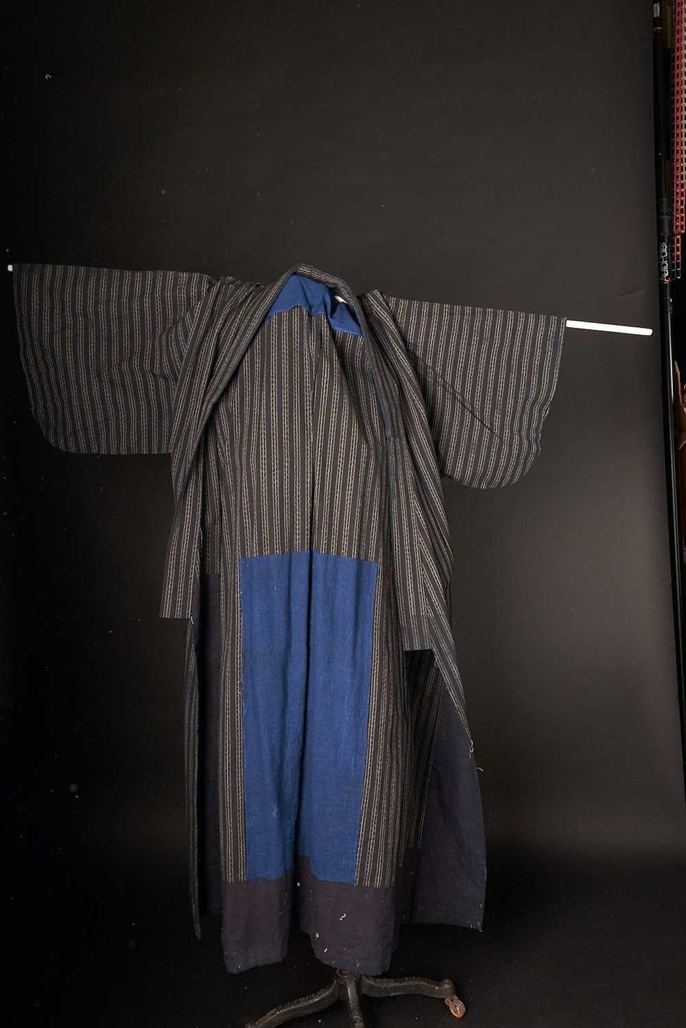 Vintage 1940s Japanese Noragi Farmers Kimono - image 8