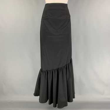 Other Black Polyester Blend Ruffled Evening Long S