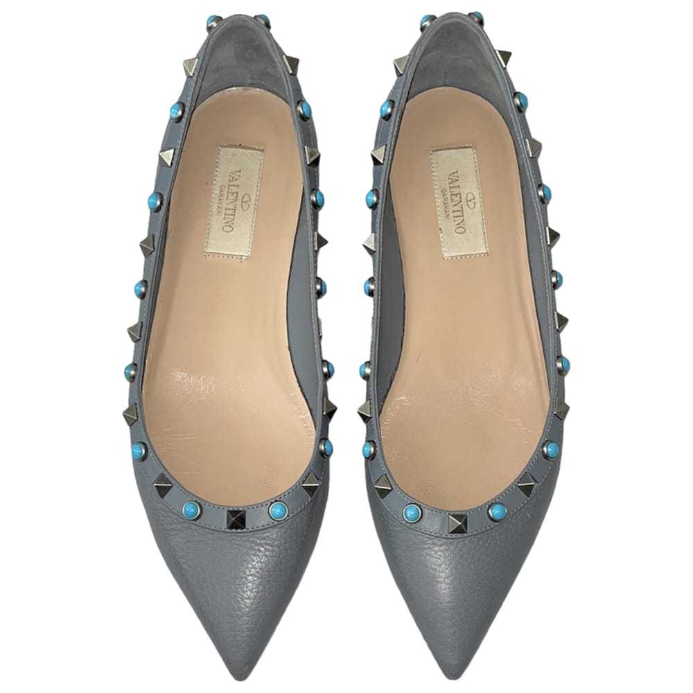 Valentino Garavani Rockstud leather ballet flats - image 1