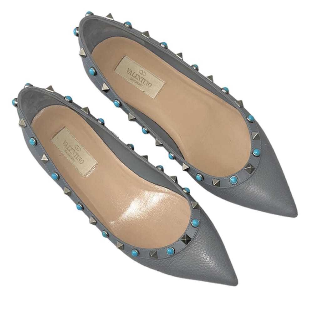 Valentino Garavani Rockstud leather ballet flats - image 3