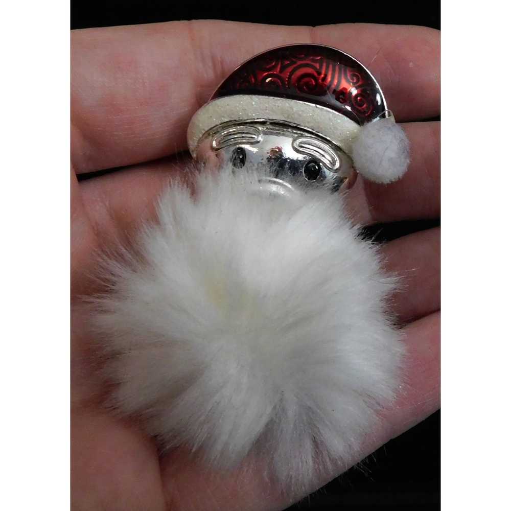 Other Fluffy Bearded Santa Brooch - image 1