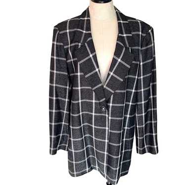 Vintage Erez Sport Womens Blazer Black Size Large 