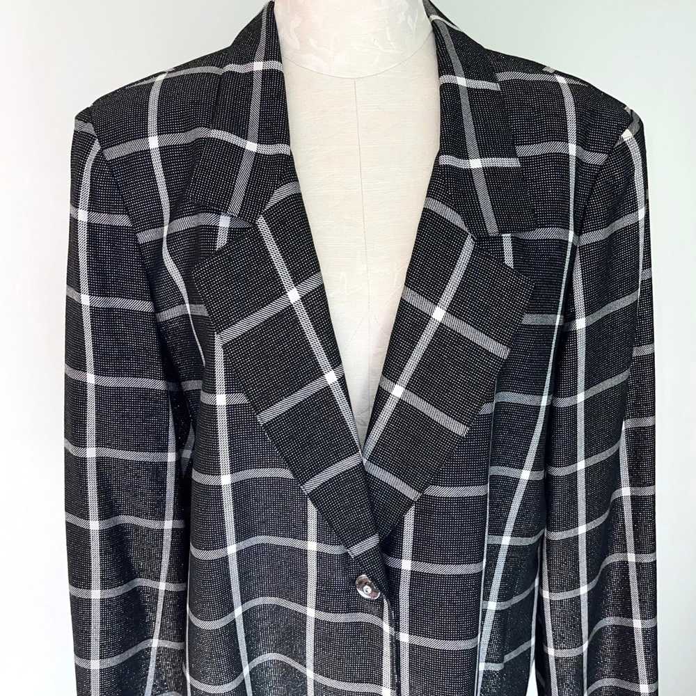 Vintage Erez Sport Womens Blazer Black Size Large… - image 5