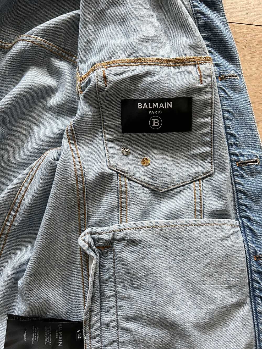 Balmain Embellished Denim Jacket - image 11