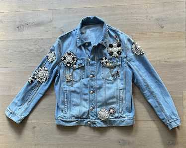 Balmain Embellished Denim Jacket - image 1