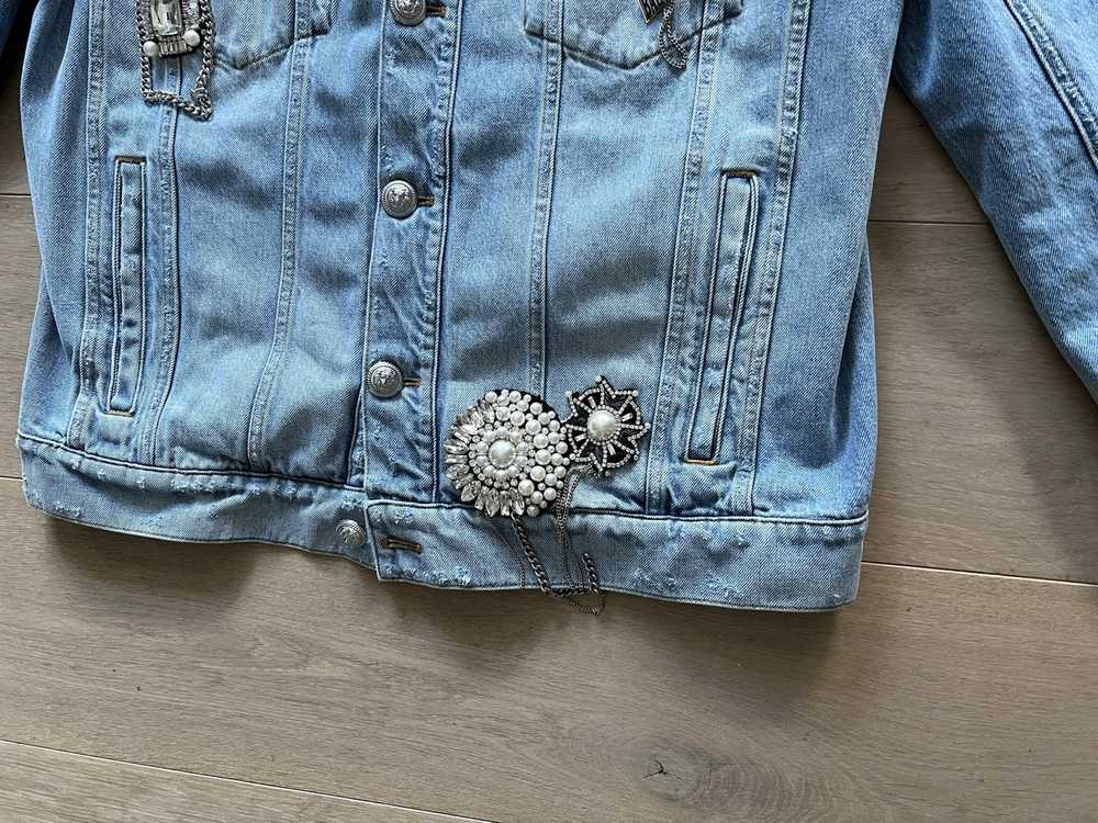 Balmain Embellished Denim Jacket - image 6