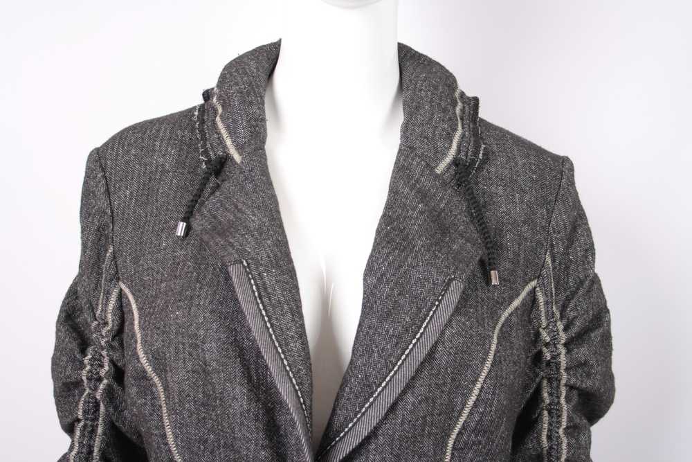 Avant Garde High Use Blazer Linen Wool Herringbon… - image 5