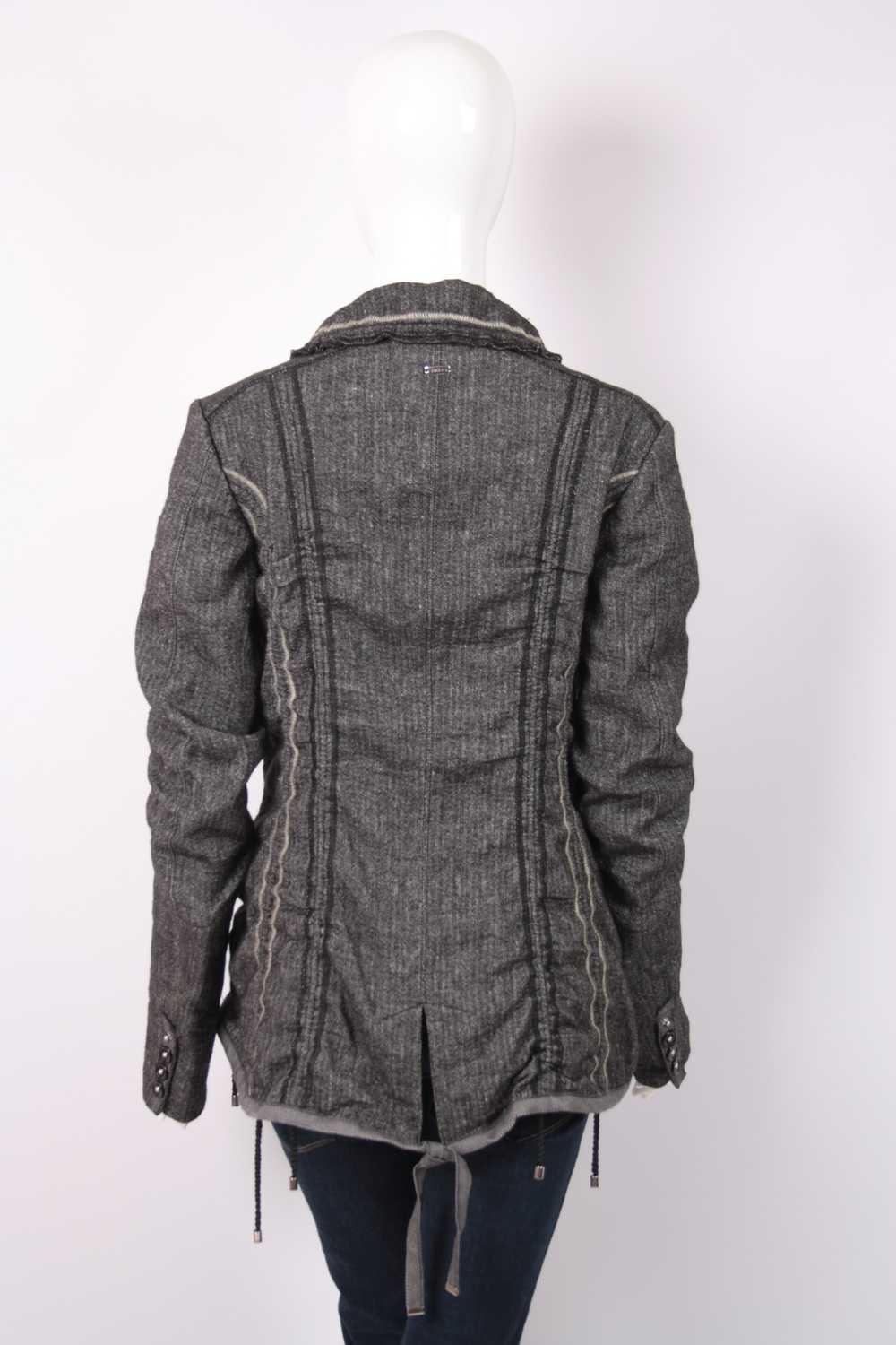 Avant Garde High Use Blazer Linen Wool Herringbon… - image 6