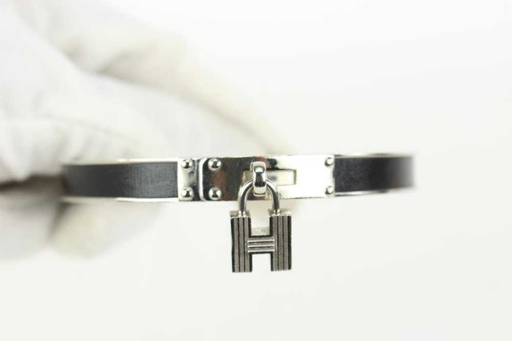 Hermes Hermès Silver x Black Kelly Cadena Bangle … - image 4
