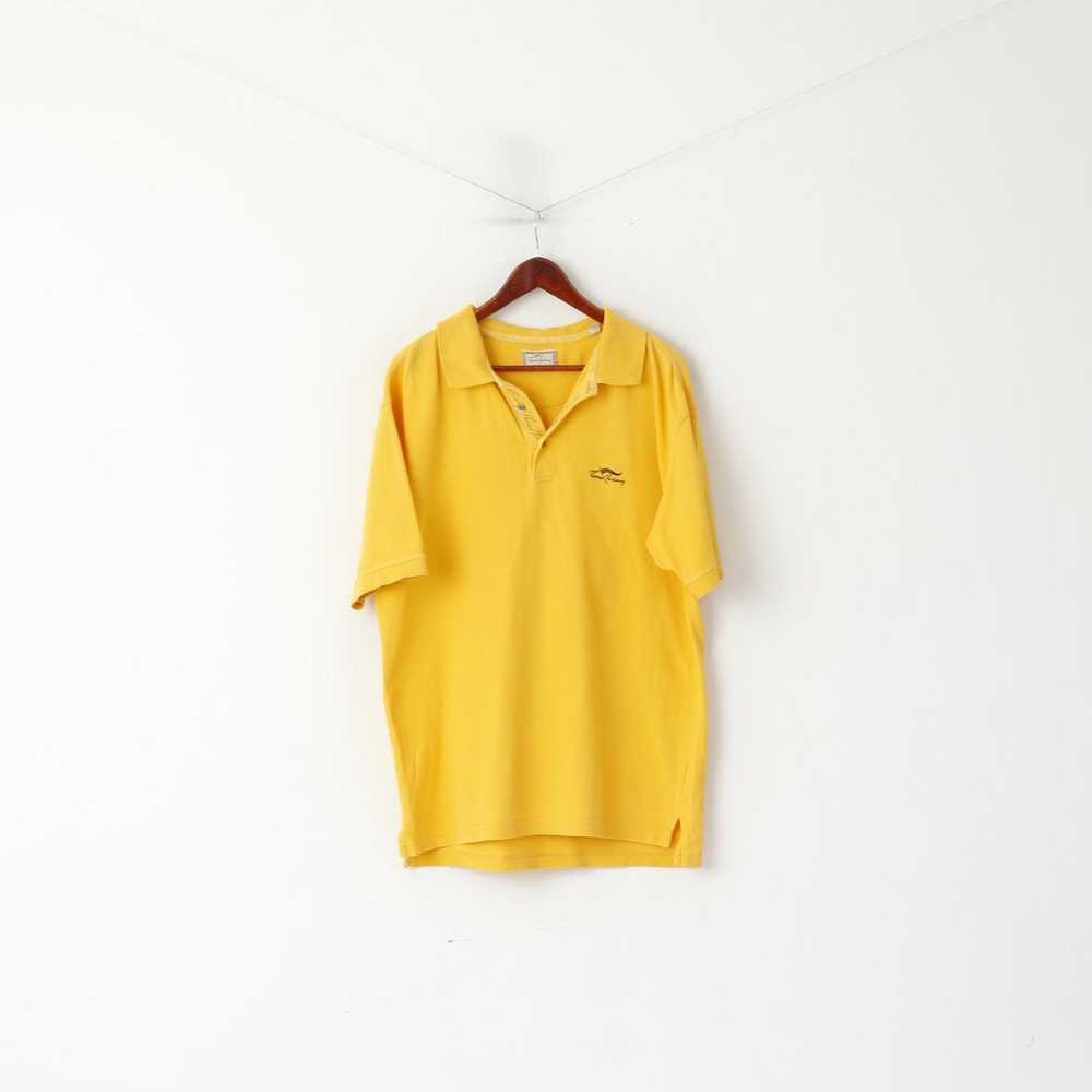 Burberry Thomas Burberry Men XL Polo Shirt Yellow… - image 1