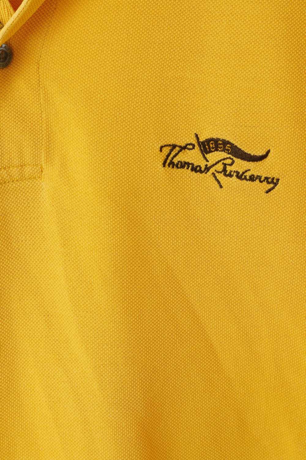 Burberry Thomas Burberry Men XL Polo Shirt Yellow… - image 3