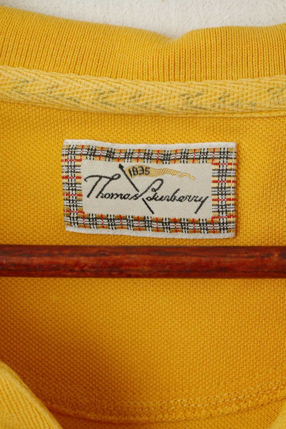 Burberry Thomas Burberry Men XL Polo Shirt Yellow… - image 4