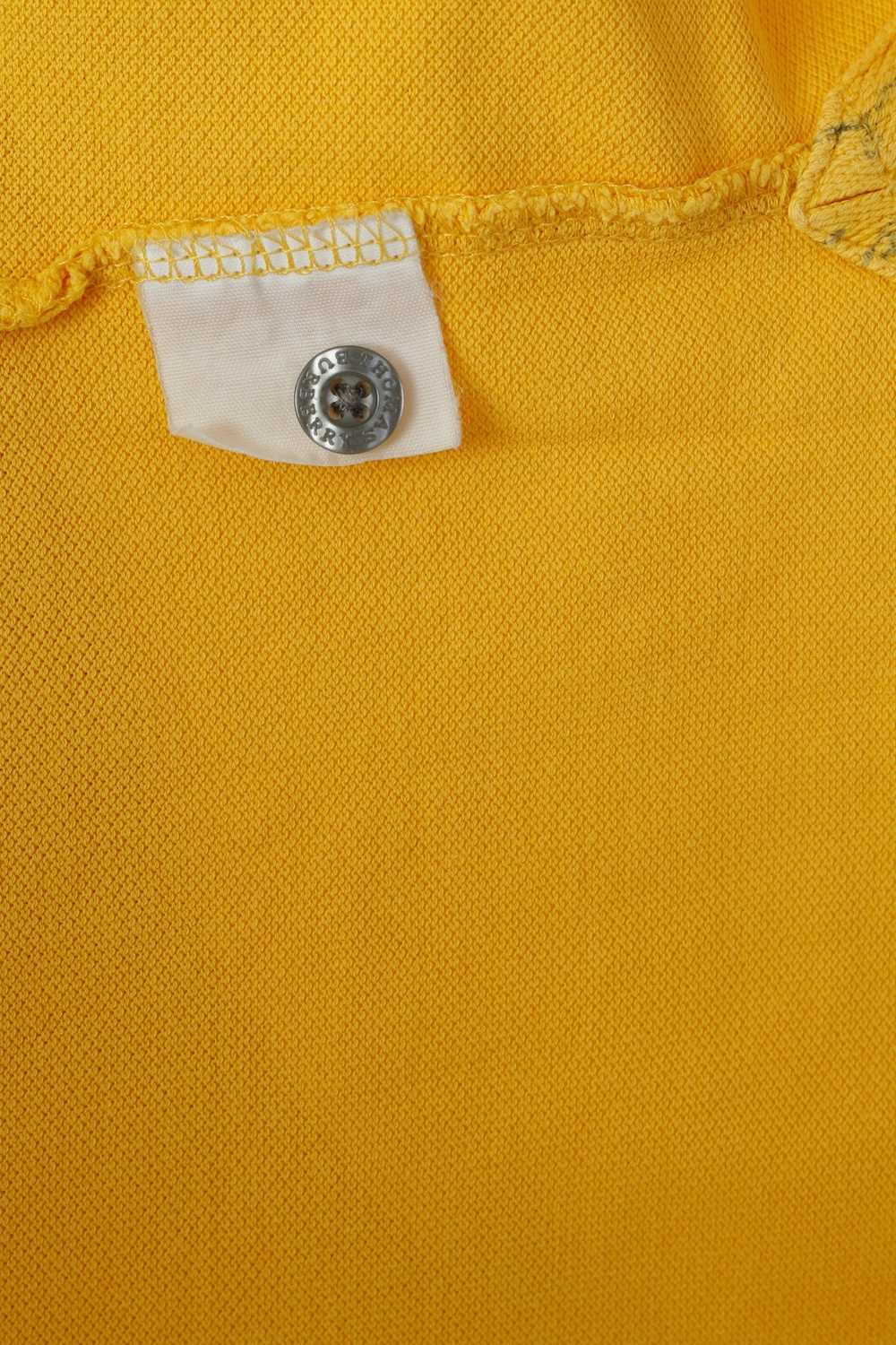 Burberry Thomas Burberry Men XL Polo Shirt Yellow… - image 6