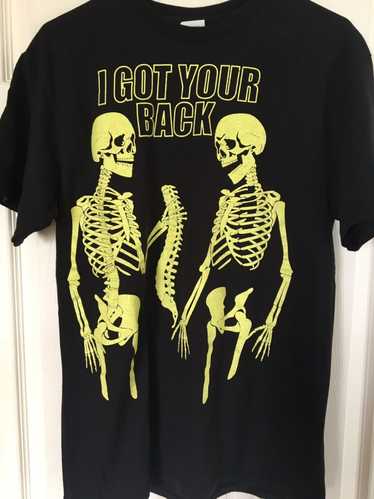 Vintage Vintage “I got your back” skeleton glow in