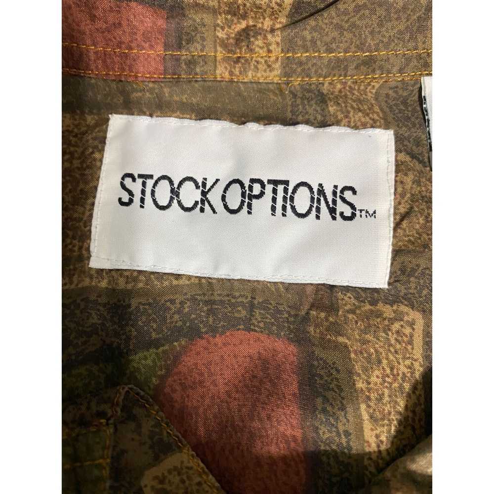 Vintage STOCK OPTION Tm Men Awesome 100% Silk Sho… - image 4