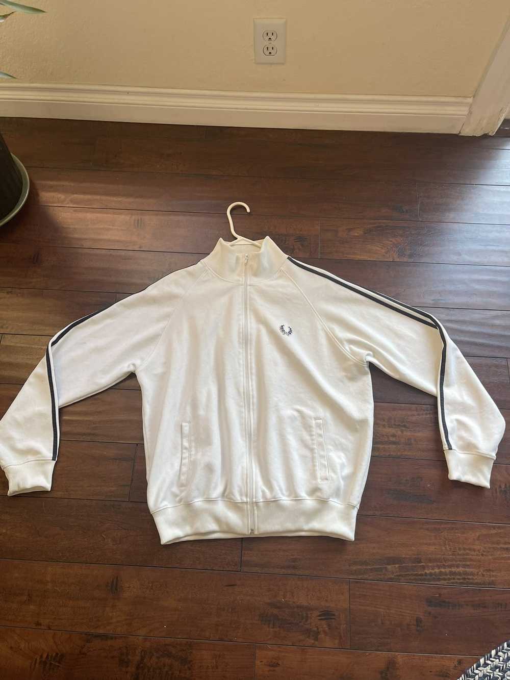 Fred Perry All White Fred Perry Track Jacket - image 2