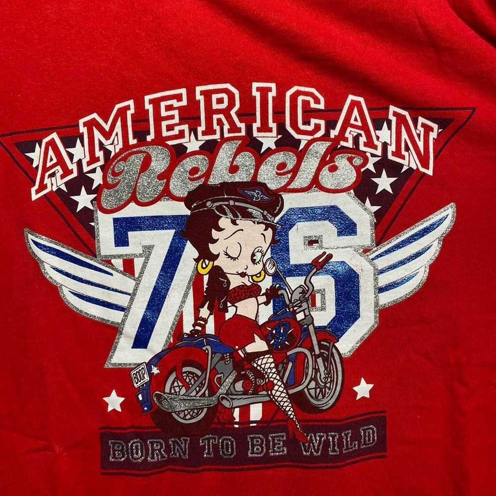 Vintage Vintage Y2K Betty Boop American Rebel Shi… - image 3