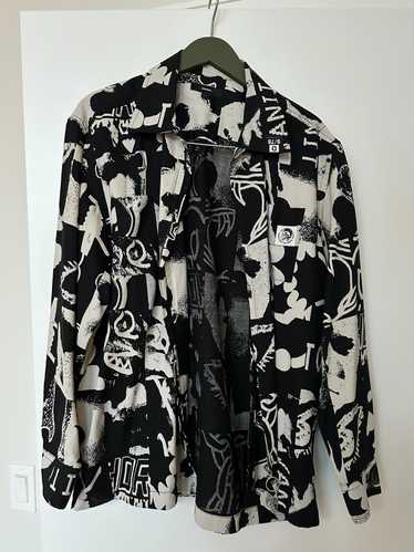 Diesel Abstract Black and White Light Jacket