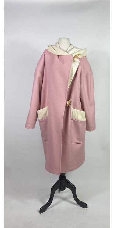 1980s Sung Sport for Neiman Marcus Pink Hooded Woo