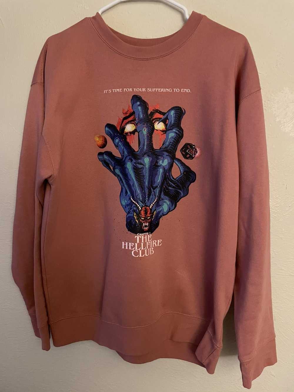 Movie × Streetwear Stranger Things Hellfire Sweat… - image 1