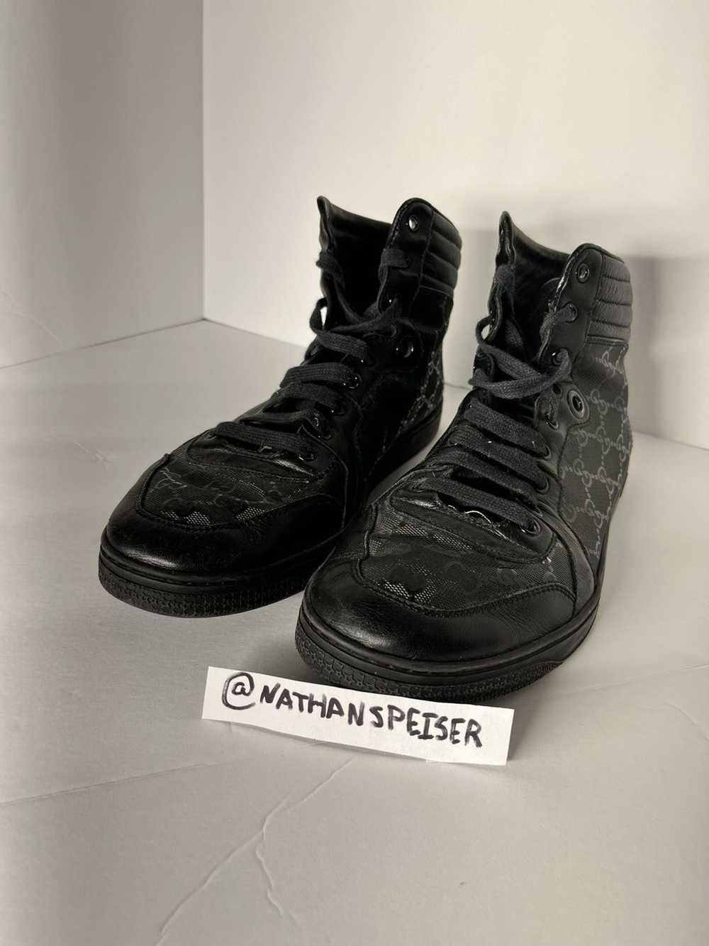 Gucci Gucci GG Imprime Leather Sneaker High-Top S… - image 3