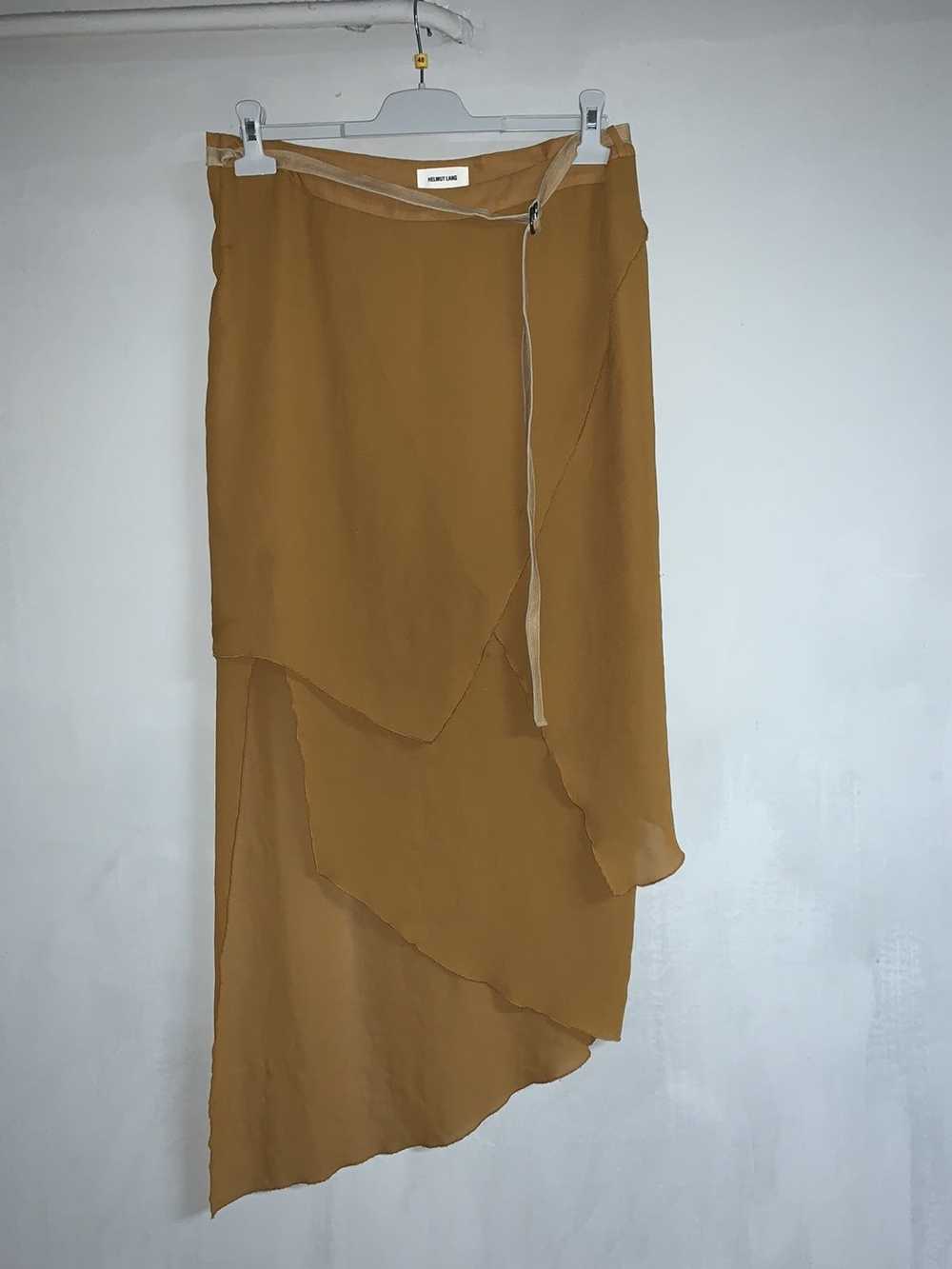 Helmut Lang Helmut Lang leather belt skirt - image 1