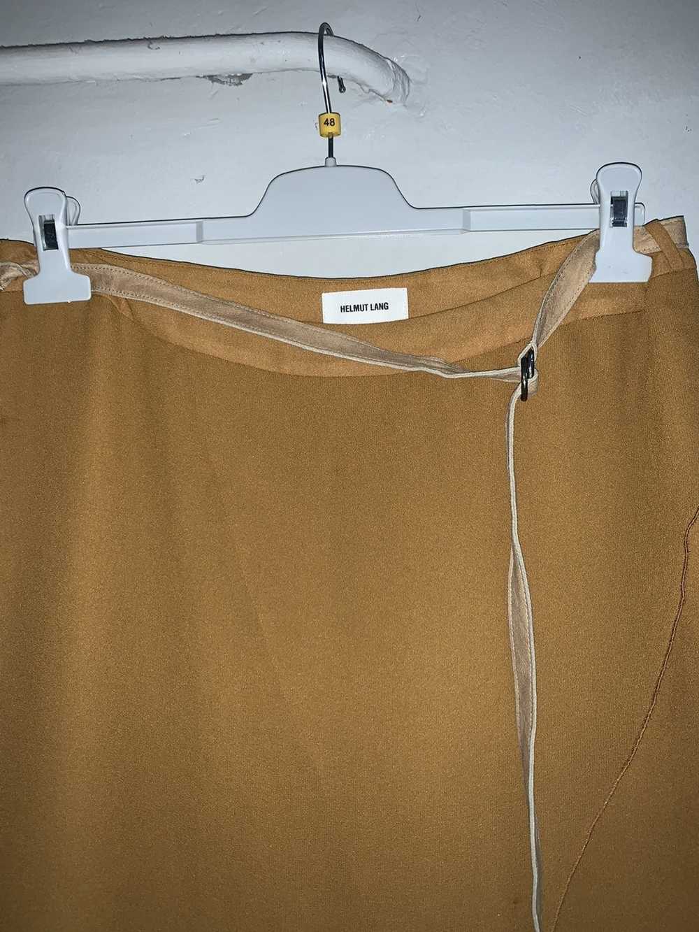 Helmut Lang Helmut Lang leather belt skirt - image 2
