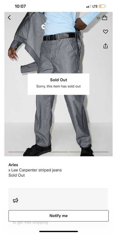 Aries × Lee Aries x Lee carpenter striped jeans