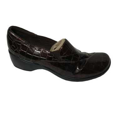 Clarks Clarks Bendables Brown Croc Print Slip-on … - image 1