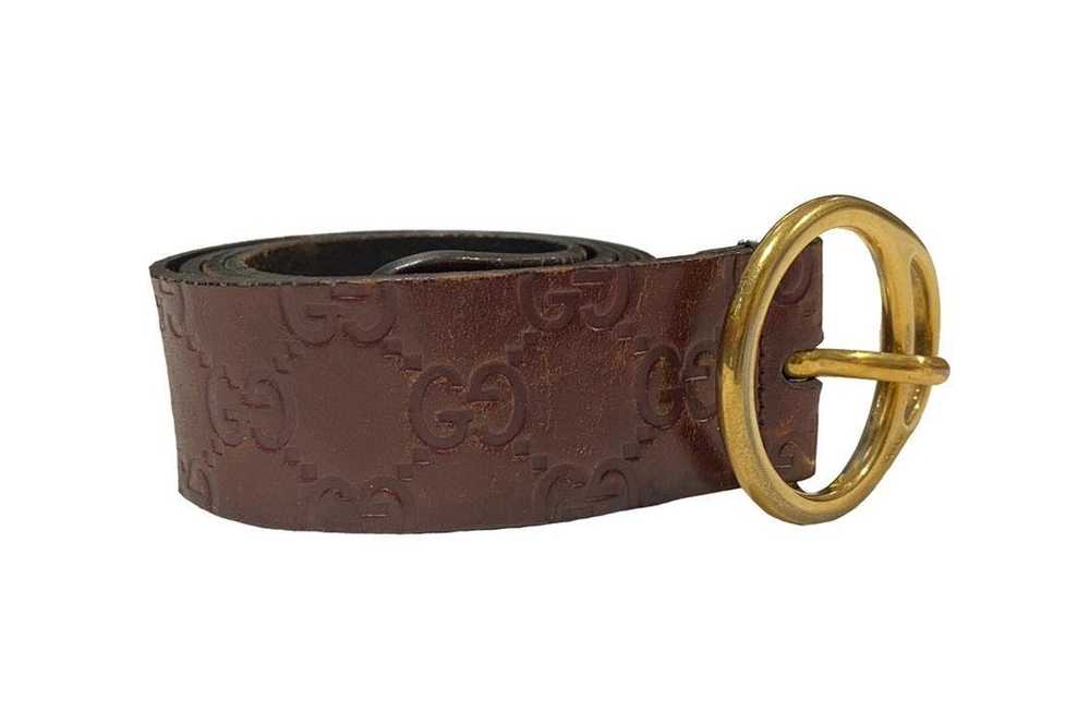 Gucci VINTAGE GUCCI GENUINE LEATHER BELT - image 2