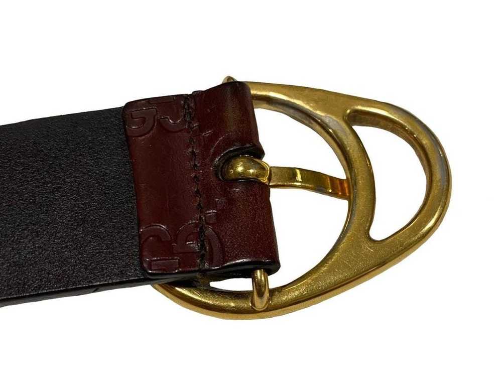 Gucci VINTAGE GUCCI GENUINE LEATHER BELT - image 4