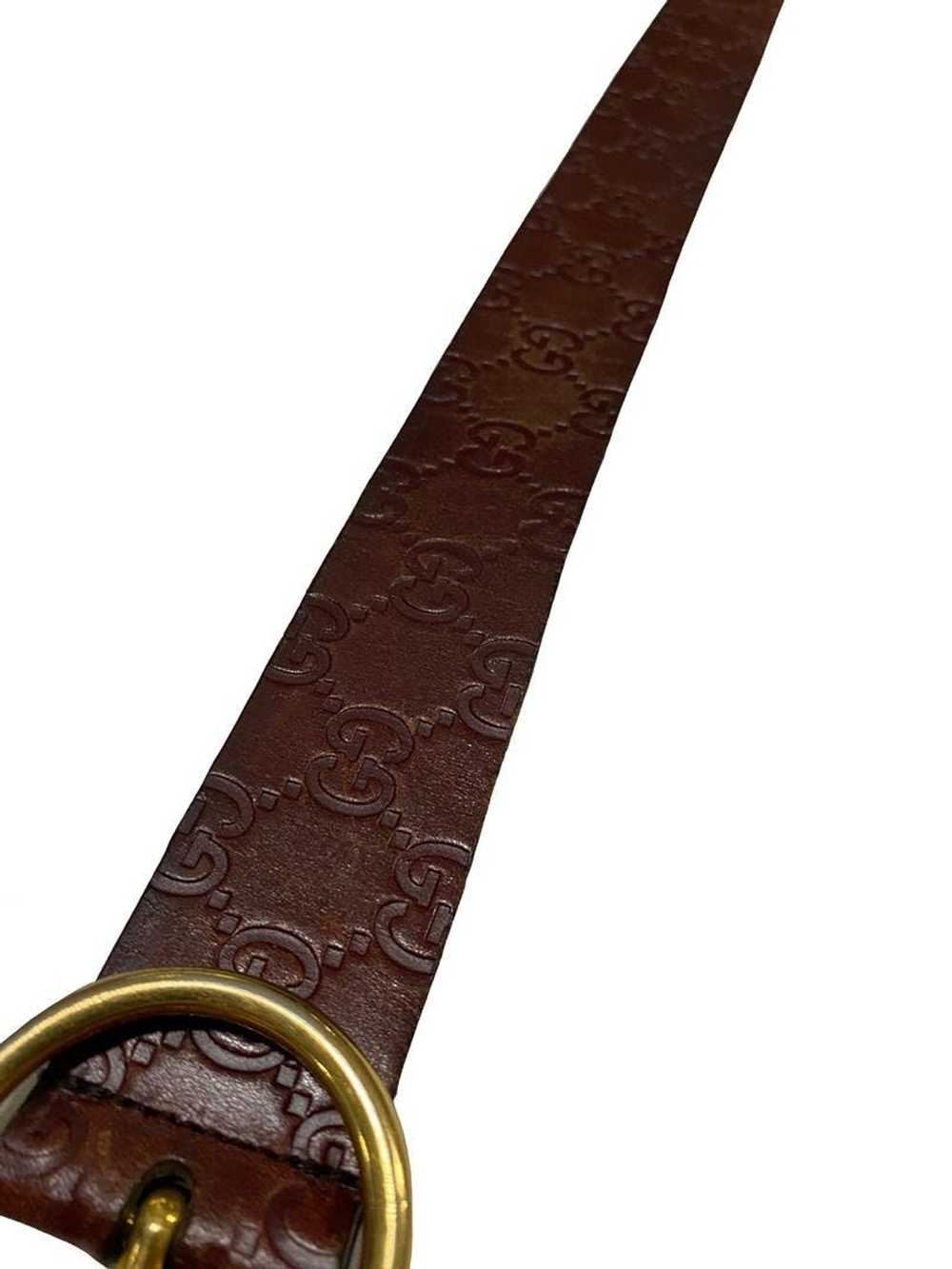 Gucci VINTAGE GUCCI GENUINE LEATHER BELT - image 5