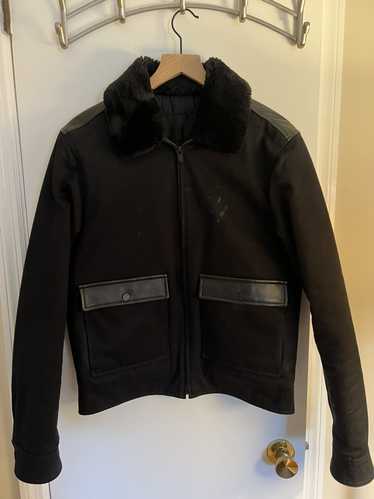 The Kooples Removable faux fur faux leather jacket