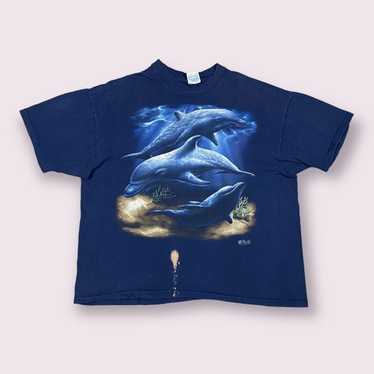 Unisex Vintage Big Dolphins Tee USA - The Vintage Twin