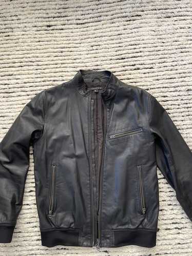 Theory Slim fit leather jacket