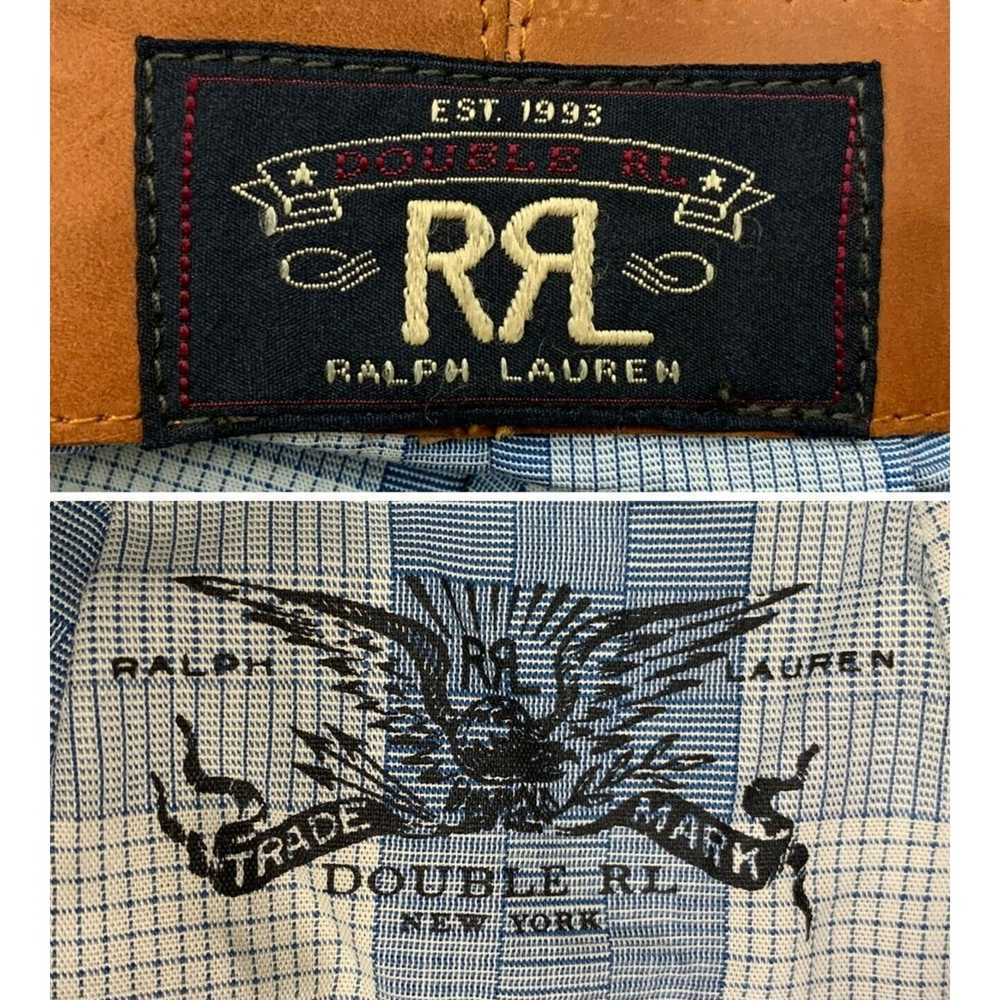 RRL Ralph Lauren RRL Double RL Indigo Herringbone… - image 8