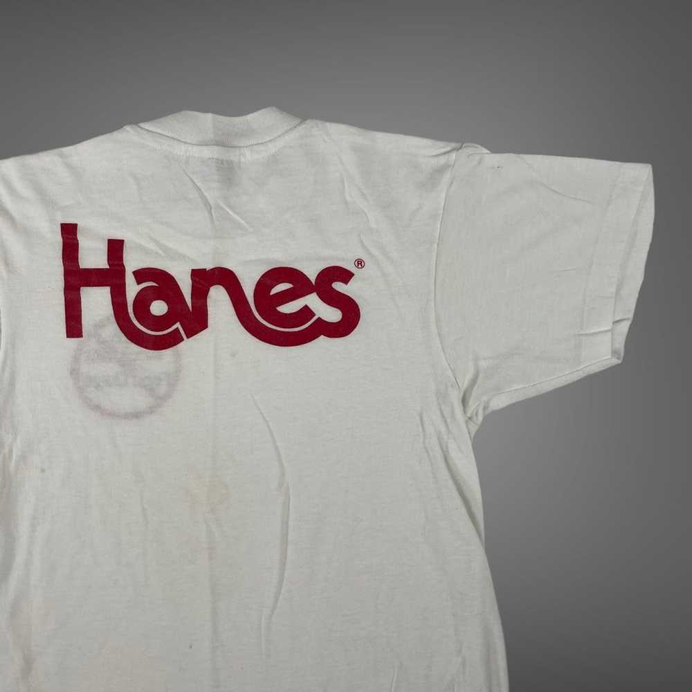 Hanes × Vintage Vintage 80s hanes single stitch t… - image 1